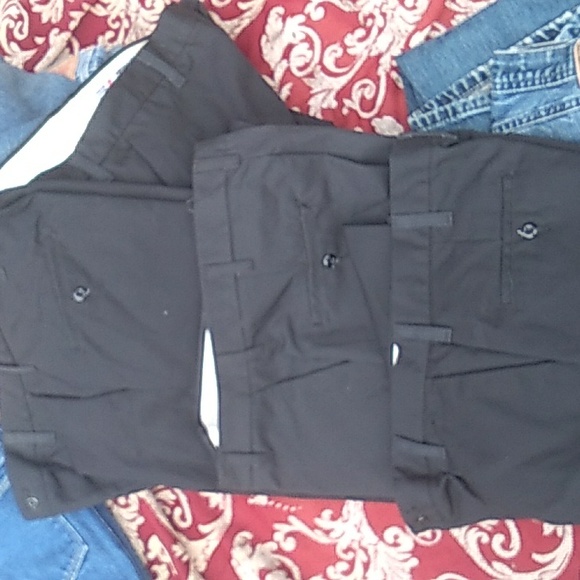 🛠 WORK PANTS BLACK  Lot Aramark 33 X 30 - Picture 5 of 16